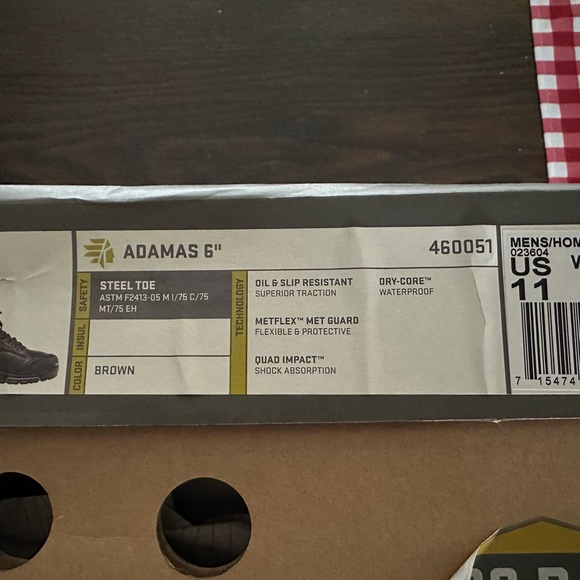 Lacrosse work boots/waterproof/steel toe - Picture 4 of 5